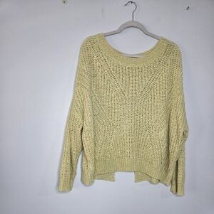 She + Sky Light Yellow Sweater